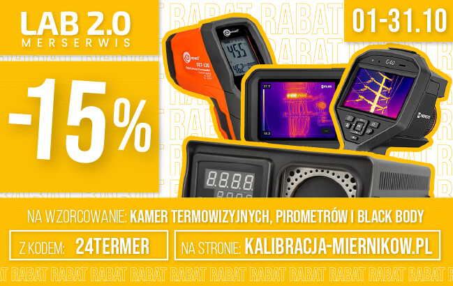 Kod na wzorcowanie kamer termowizyjnych i pirometrów